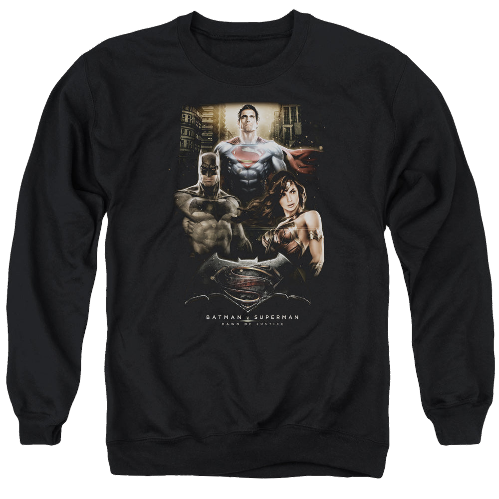 Batman v Superman Thre Three - Men's Crewneck Sweatshirt