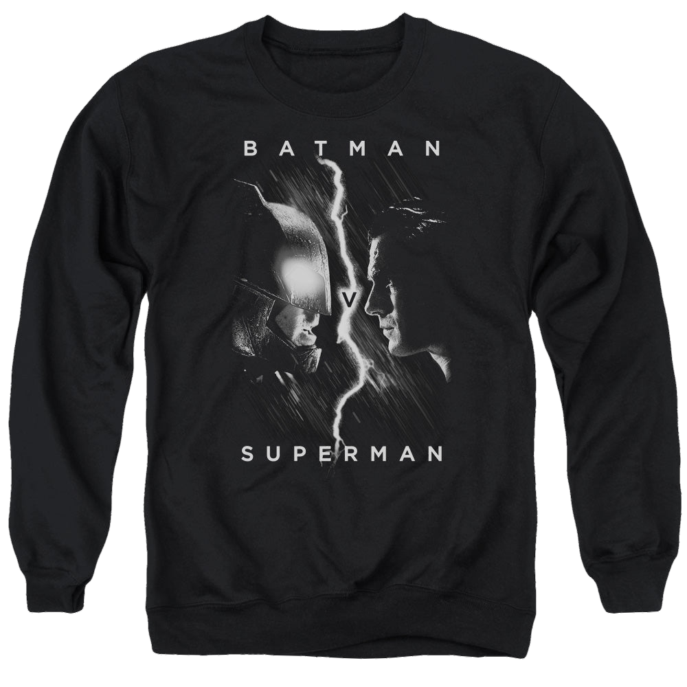 Batman v Superman Face To Face - Men's Crewneck Sweatshirt