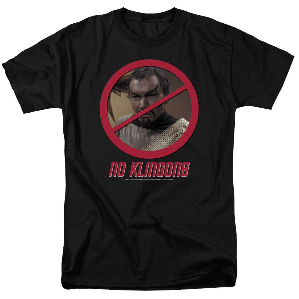 Star Trek No Klingons Men's Regular Fit T-Shirt