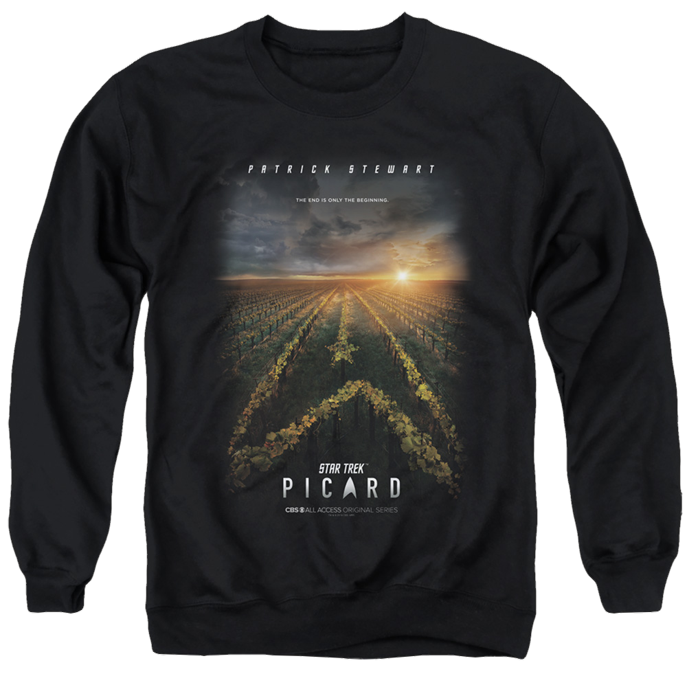 Star Trek Picard Picard Poster - Men's Crewneck Sweatshirt