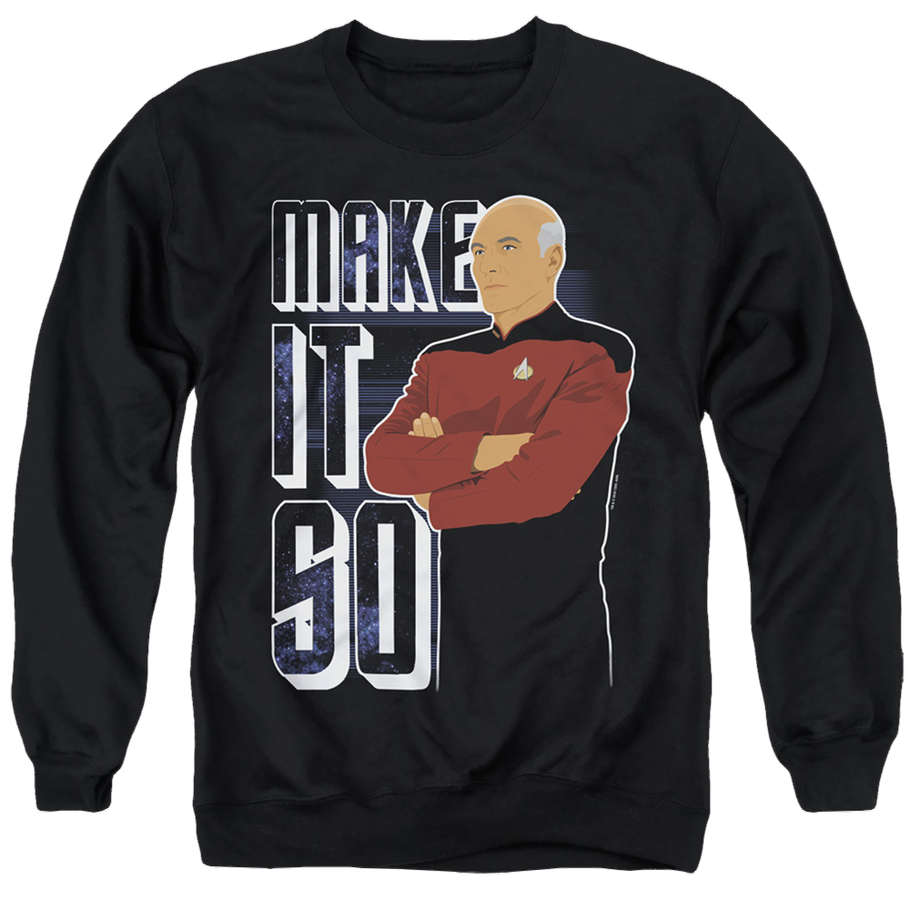 Star Trek The Next Generation Make It So - Men's Crewneck Sweatshirt