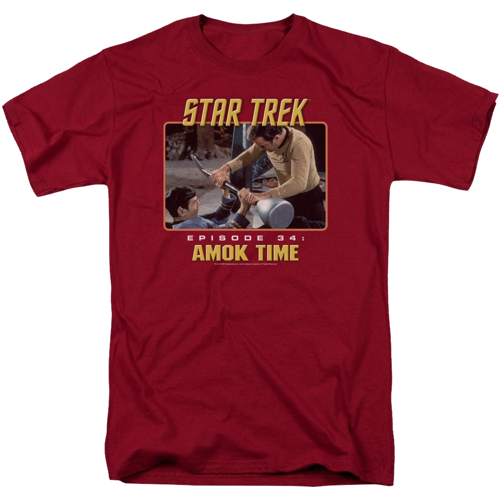 Star Trek Amok Time Men's Regular Fit T-Shirt