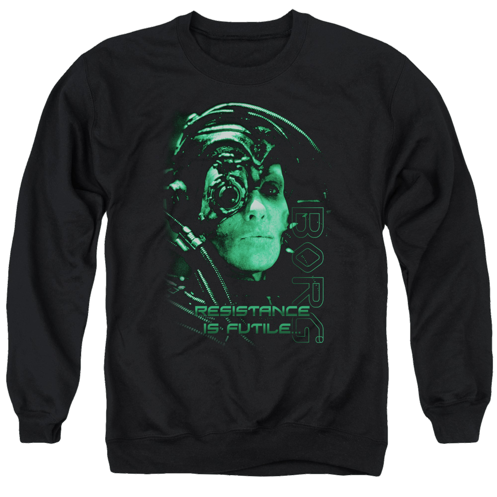 Star Trek Resistance Is Futile Men's Crewneck Sweatshirt