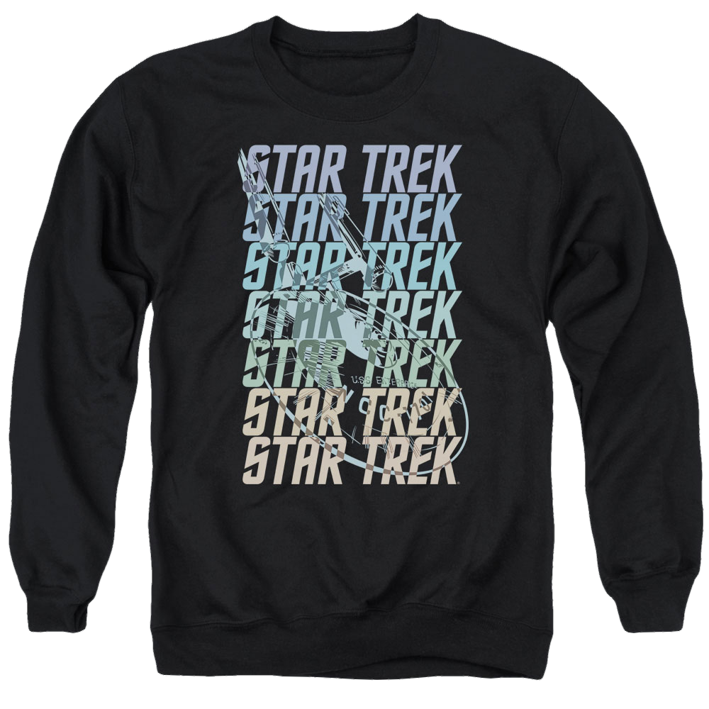 Star Trek Multi Logo Enterprise Men's Crewneck Sweatshirt