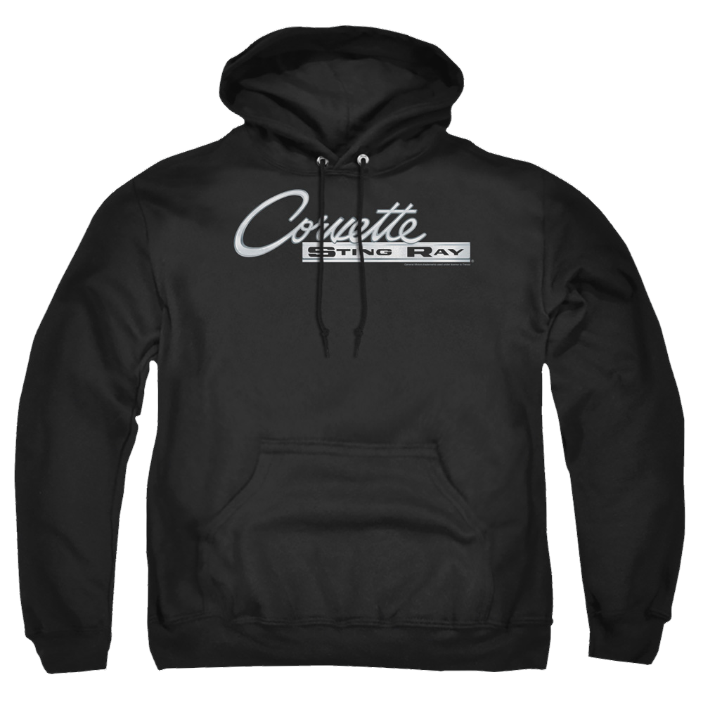 Chevrolet Chrome Stingray Logo - Pullover Hoodie