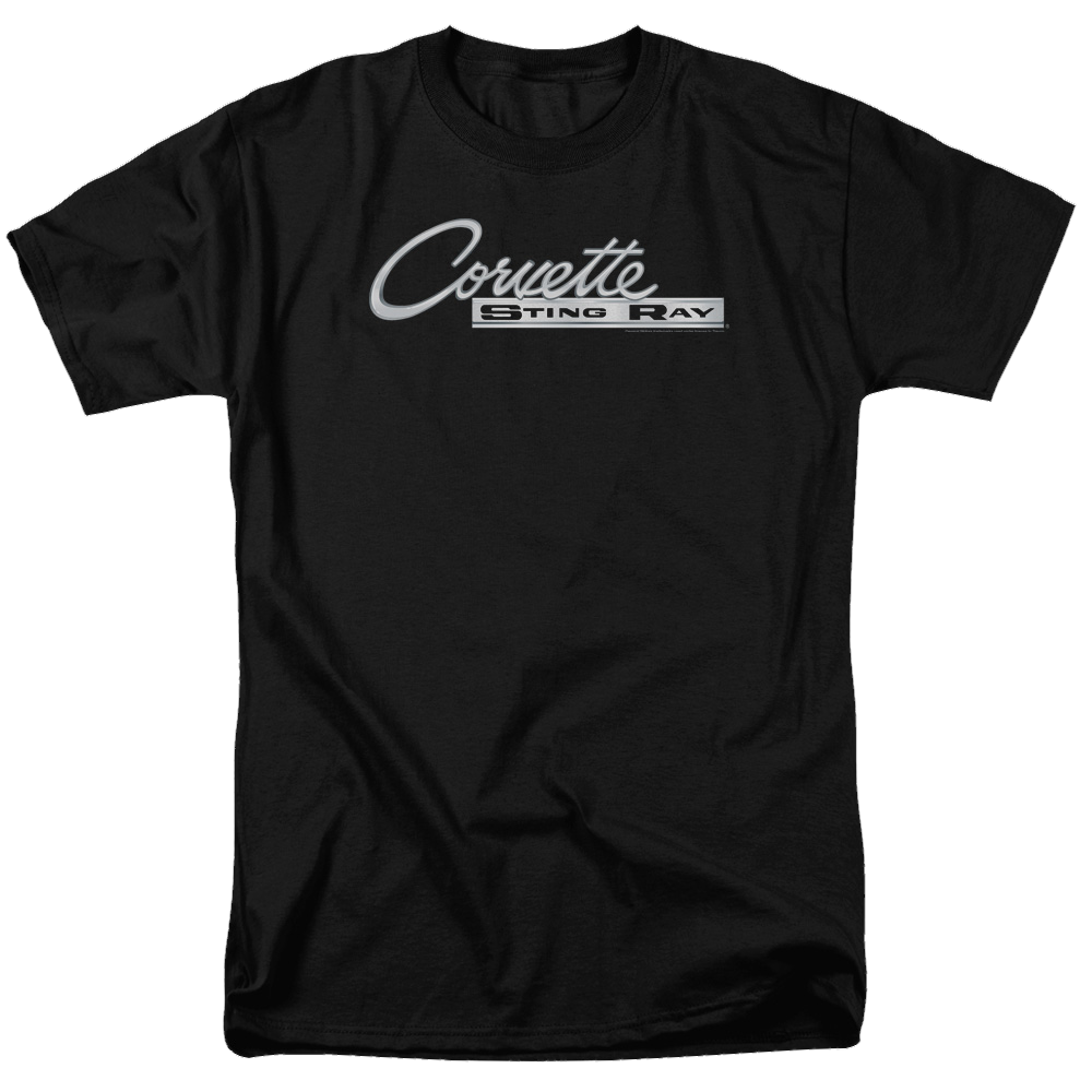 Chevrolet Chrome Stingray Logo - Men's Regular Fit T-Shirt