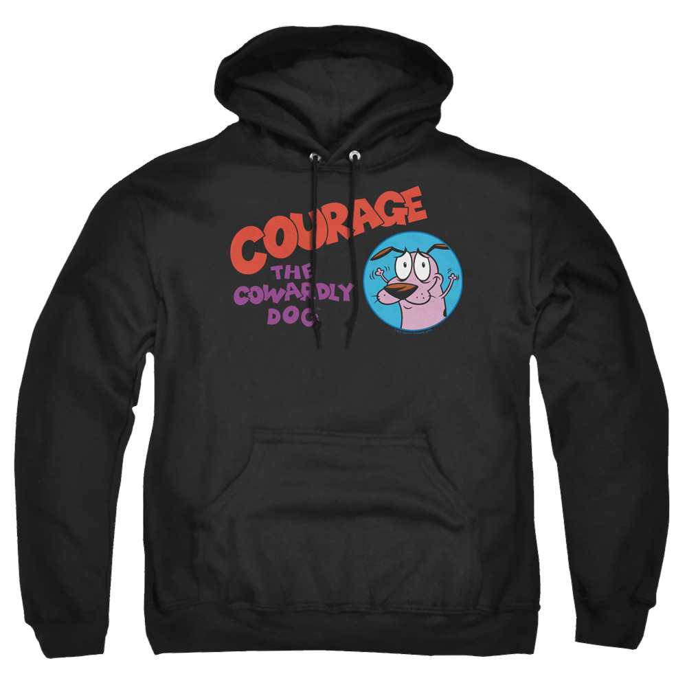 Courage The Cowardly Dog Courage Logo - Pullover Hoodie