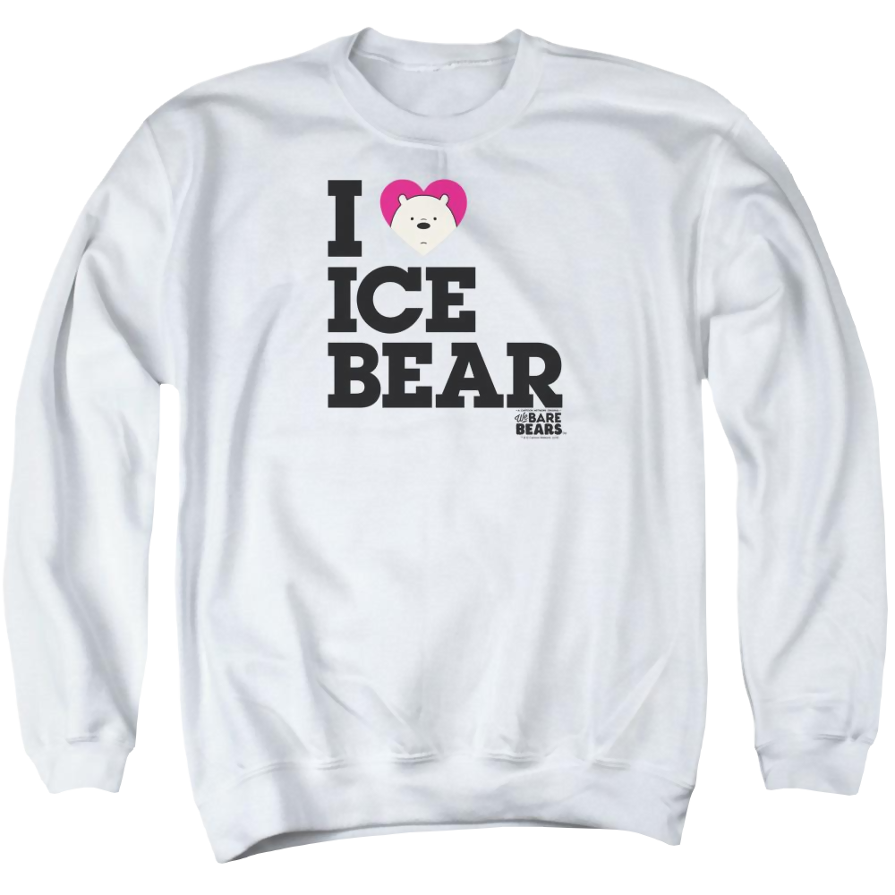 We Bare Bears Heart Ice Bear Men's Crewneck Sweatshirt