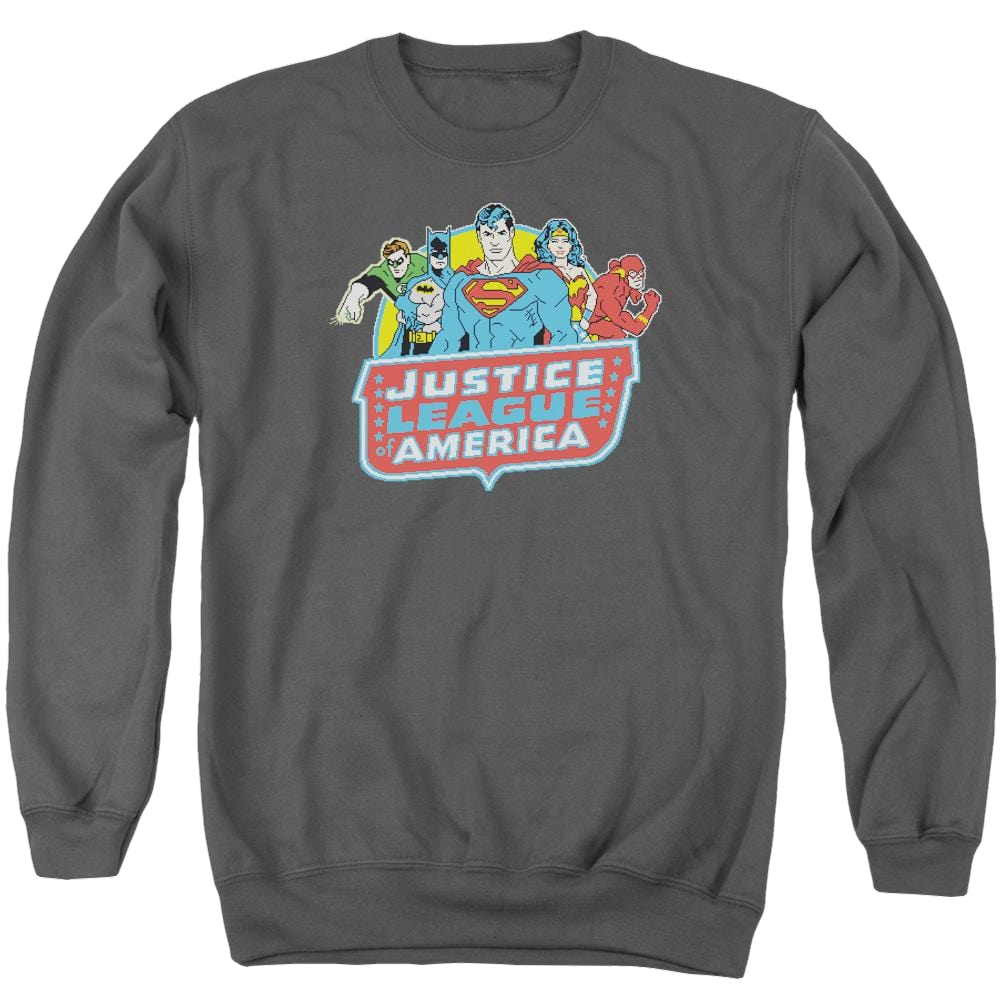 DC Comics 8 Bit League - Men's Crewneck Sweatshirt