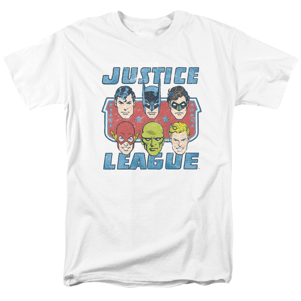 DC Comics Faces Of Justice - Men's Regular Fit T-Shirt