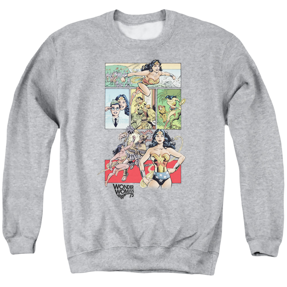 Wonder Woman Ww75 Comic Page - Men's Crewneck Sweatshirt