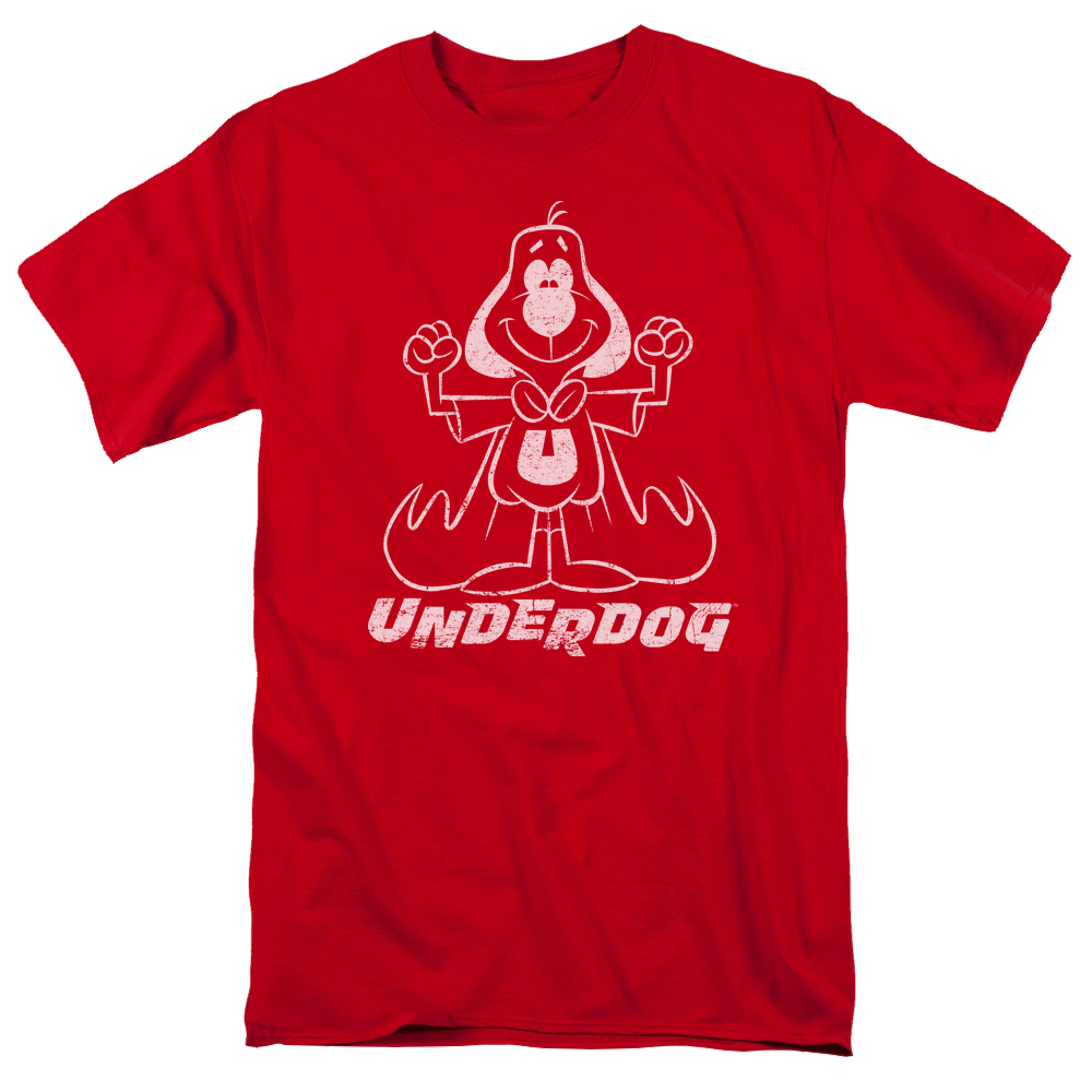 Underdog Outline Under - Men's Regular Fit T-Shirt