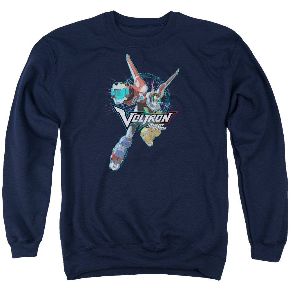 Voltron Legendary Defender Defender Pose - Men's Crewneck Sweatshirt