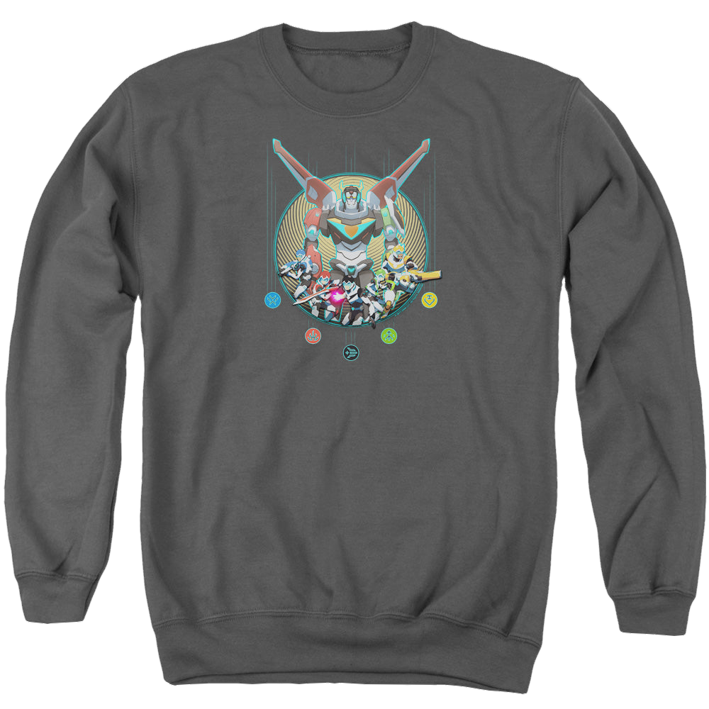 Voltron Legendary Defender Assemble - Men's Crewneck Sweatshirt