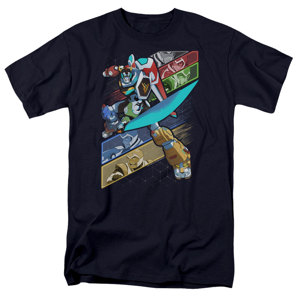 Voltron Legendary Defender Crisscross - Men's Regular Fit T-Shirt