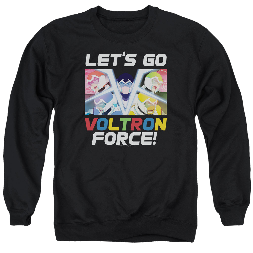 Voltron Legendary Defender Lets Go - Men's Crewneck Sweatshirt