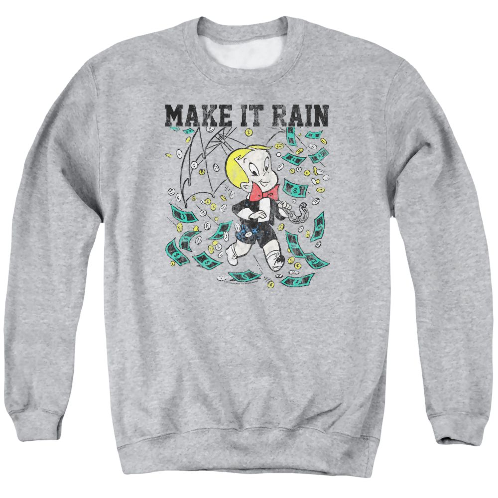 Richie Rich Make It Rain - Men's Crewneck Sweatshirt