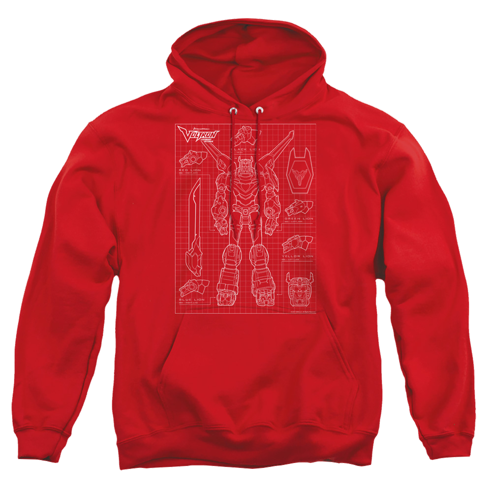 Voltron Voltron Schematic - Pullover Hoodie