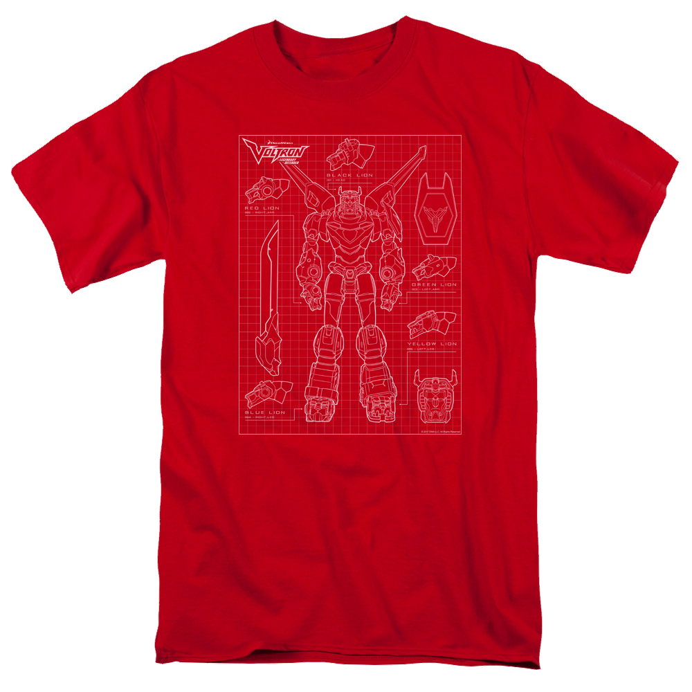 Voltron Voltron Schematic - Men's Regular Fit T-Shirt