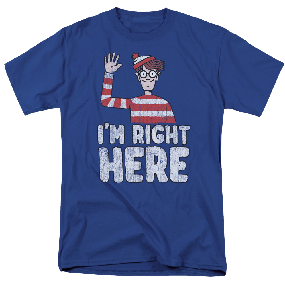 Where's Waldo Im Right Here - Men's Regular Fit T-Shirt