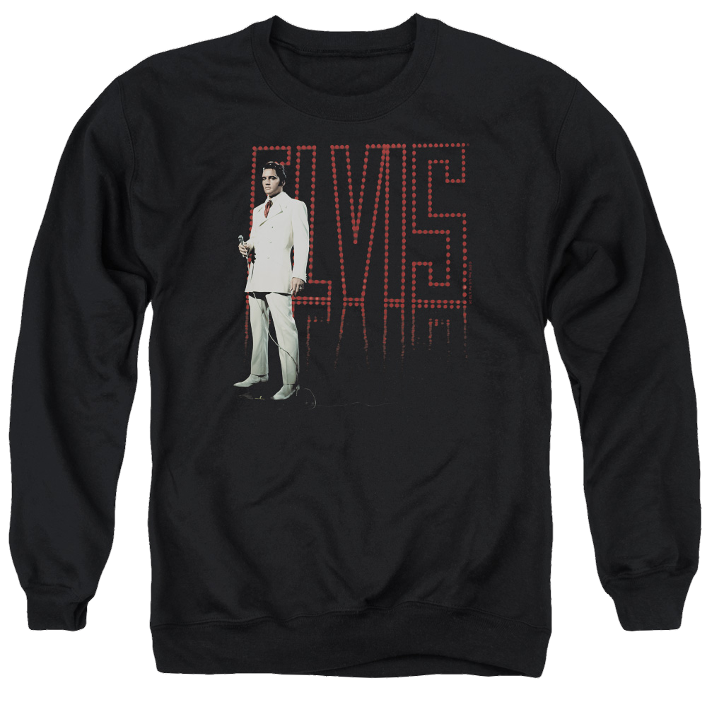 Elvis Presley White Suit - Men's Crewneck Sweatshirt