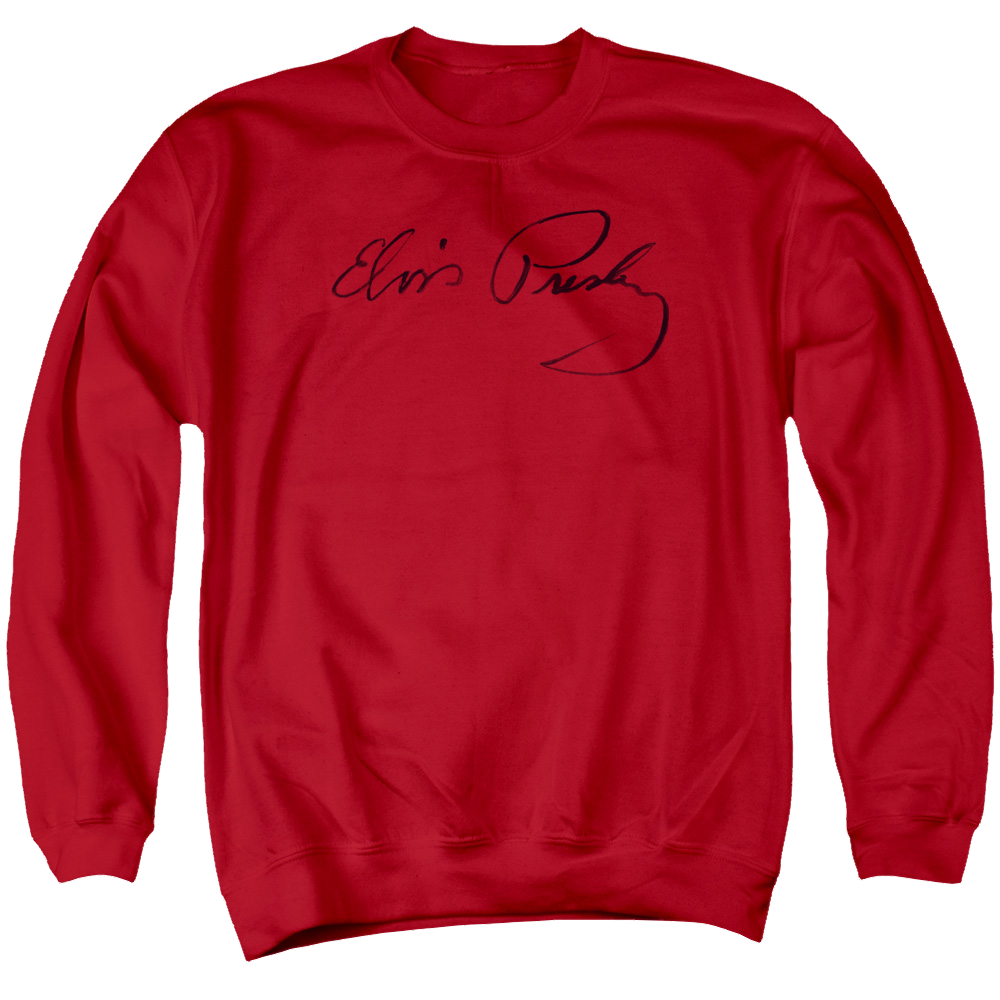 Elvis Presley Signature Sketch - Men's Crewneck Sweatshirt