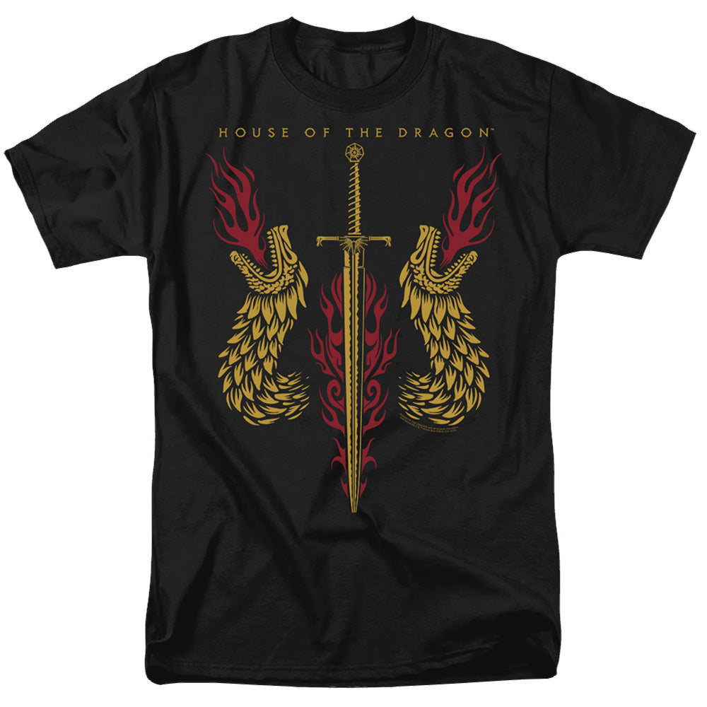 House of the Dragon Sword And Dragon Heads - Men's Regular Fit T-Shirt