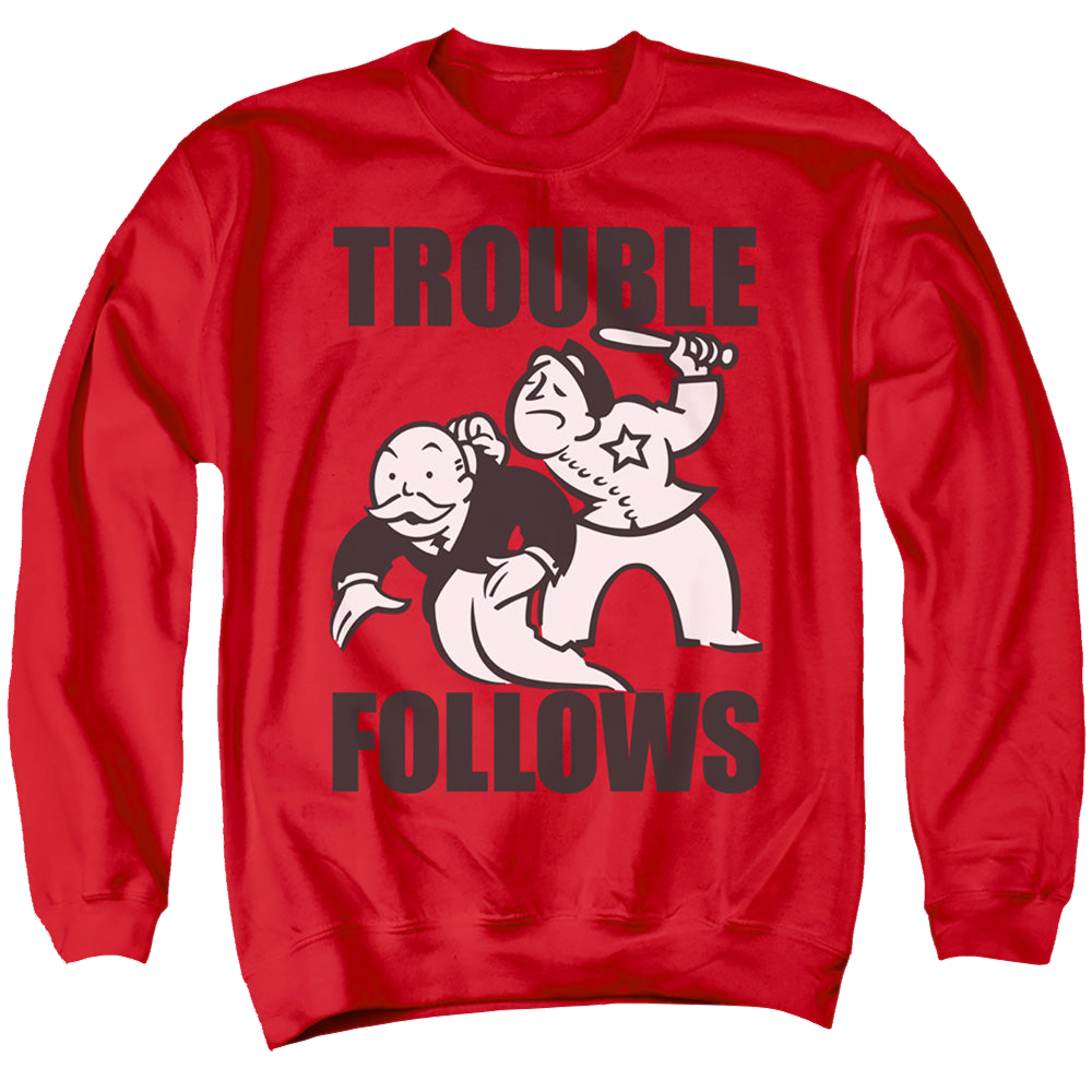 Hasbro Trouble Follows Evergreen - Men's Crewneck Sweatshirt