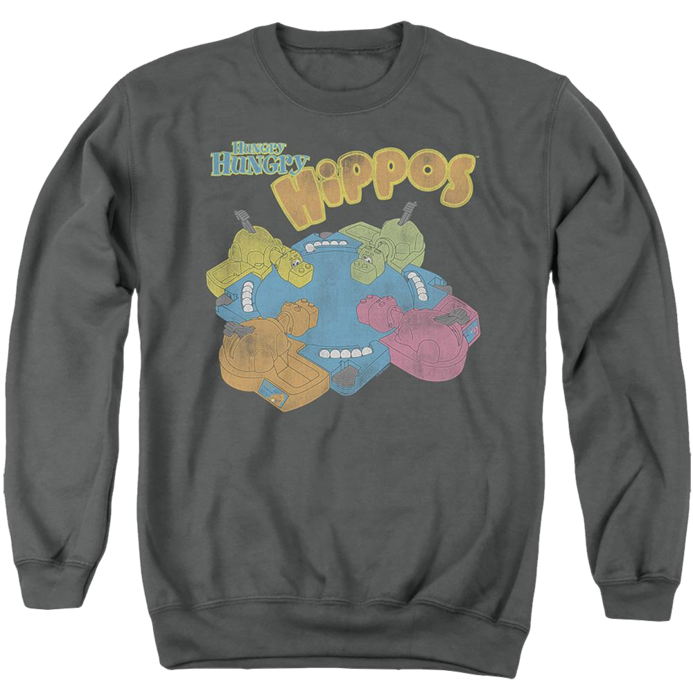 Hungry Hungry Hippo Ready To Play - Men's Crewneck Sweatshirt