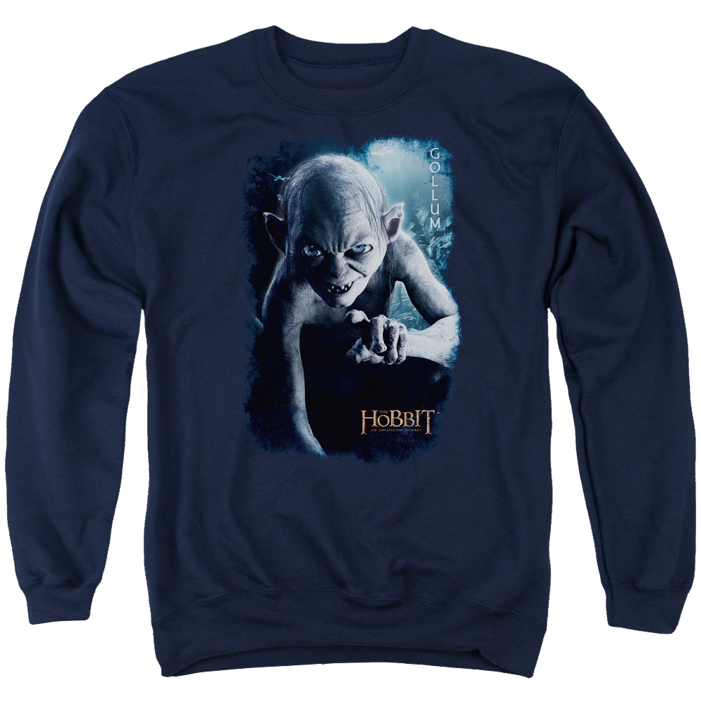 Hobbit Movie Trilogy, The Gollum Poster - Men's Crewneck Sweatshirt