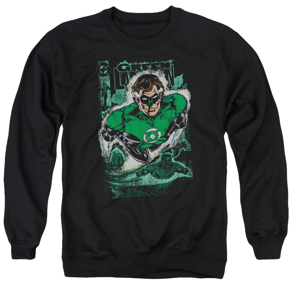 Green Lantern Green Lantern #1 Distress - Men's Crewneck Sweatshirt