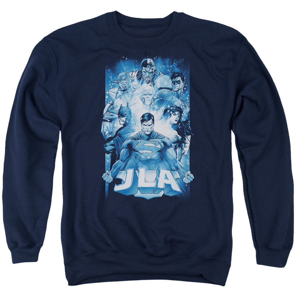 Justice League Burst Men's Crewneck Sweatshirt