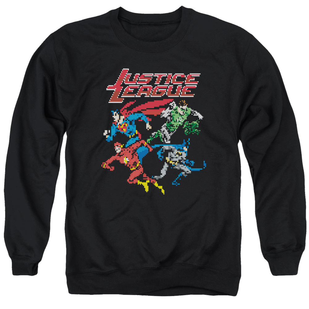 Justice League Pixel League Men's Crewneck Sweatshirt