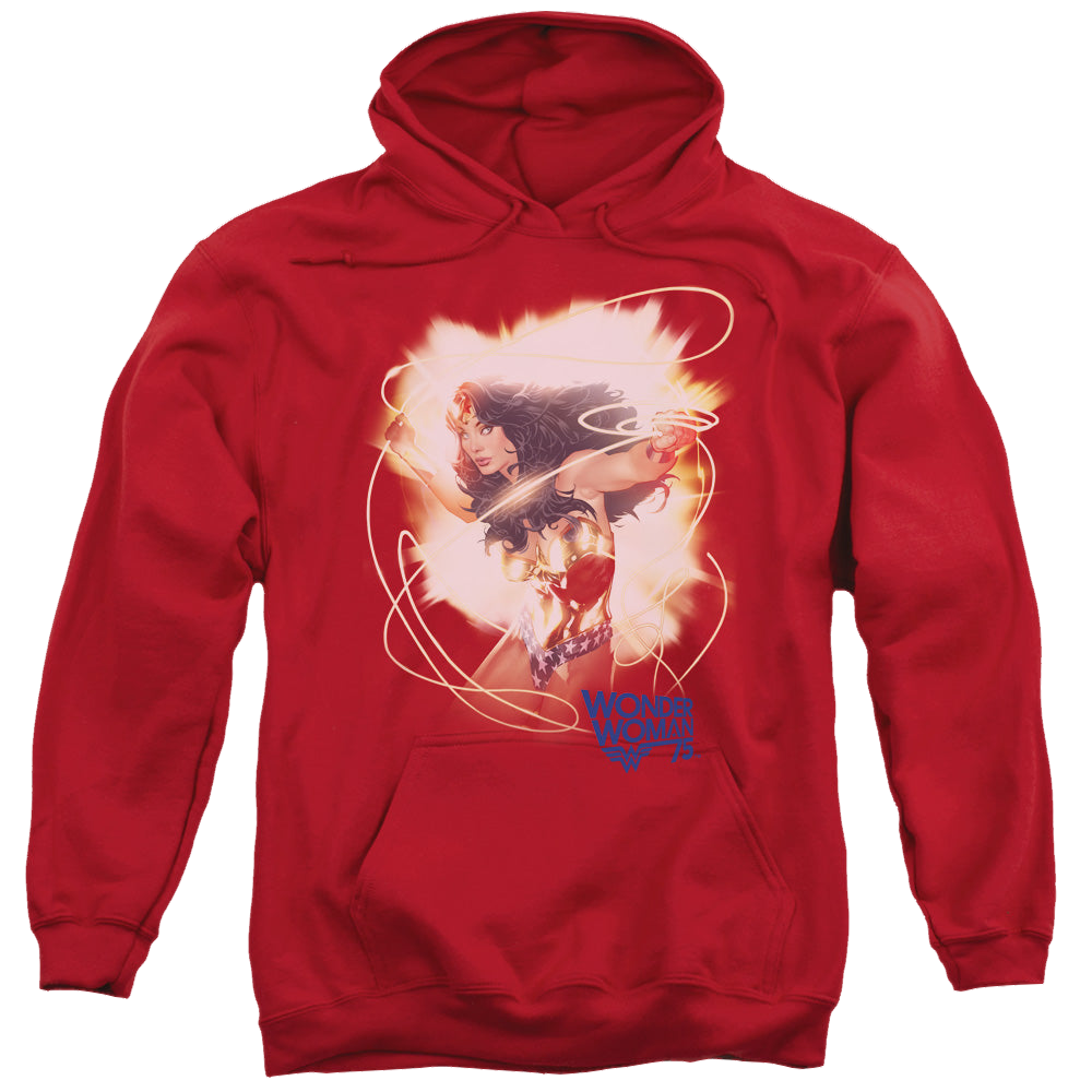 Wonder Woman 75Th Burst - Pullover Hoodie