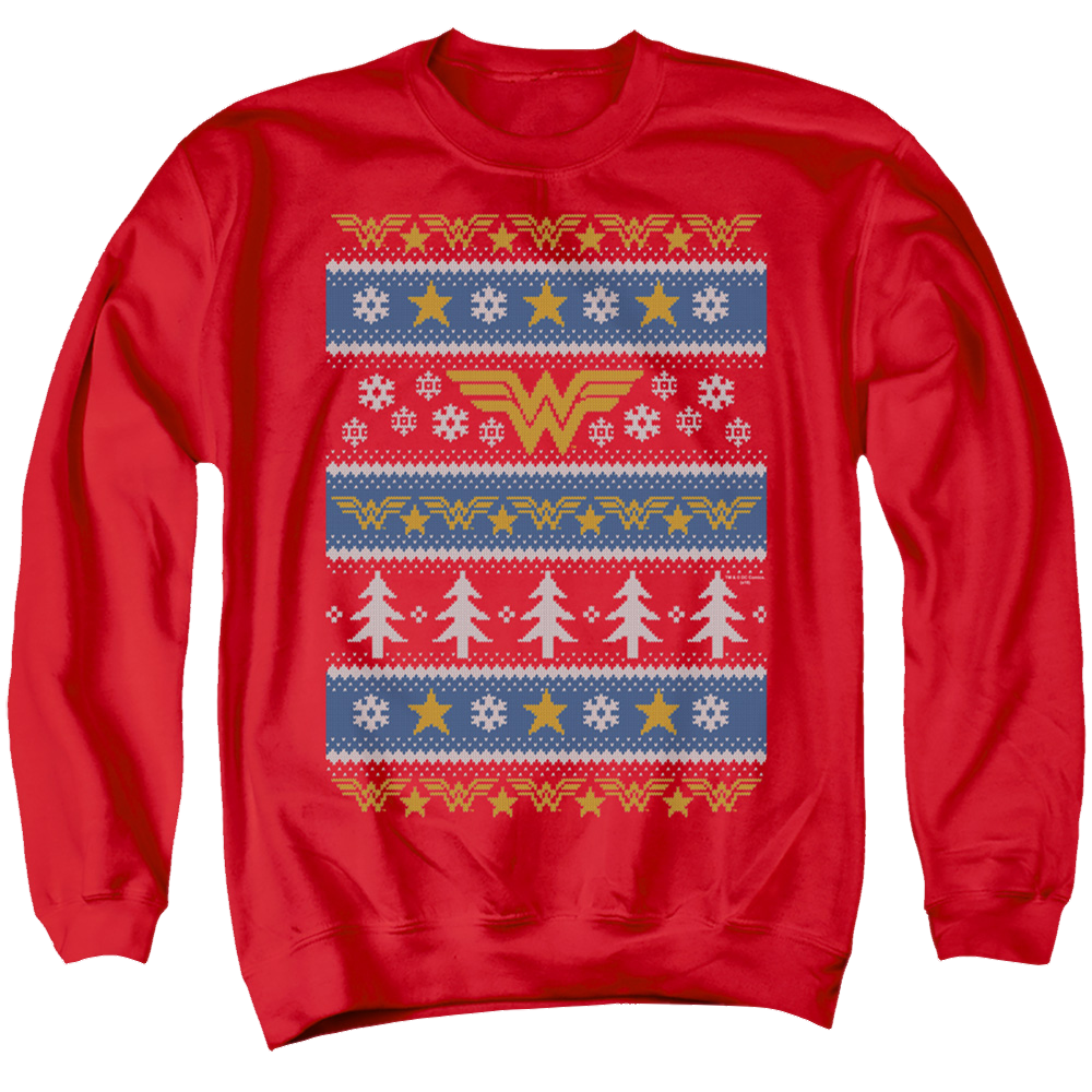 Wonder Woman Wonder Woman Christmas Sweater - Men's Crewneck Sweatshirt