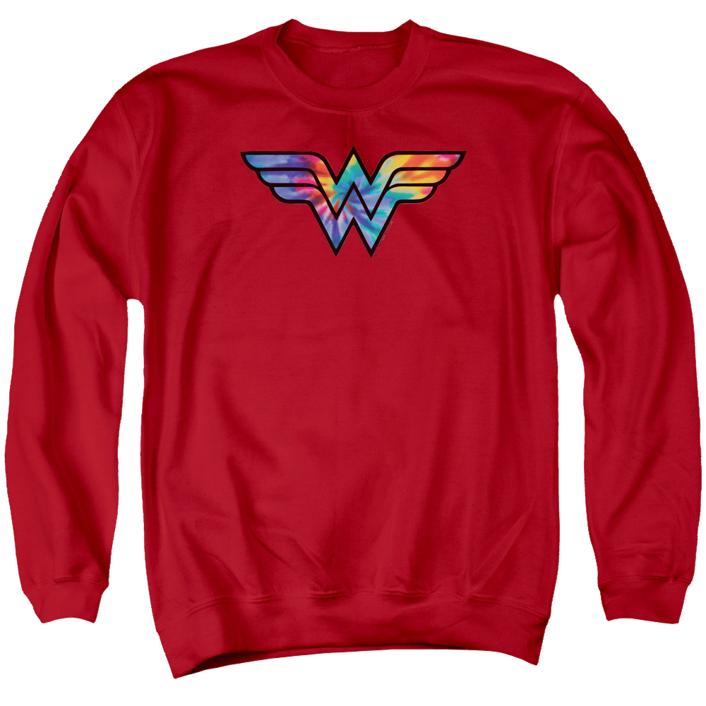 Wonder Woman Wonder Woman Tie Dye Logo - Men's Crewneck Sweatshirt