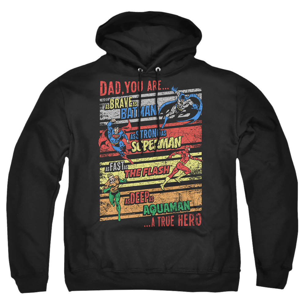 Justice League A True Hero Pullover Hoodie