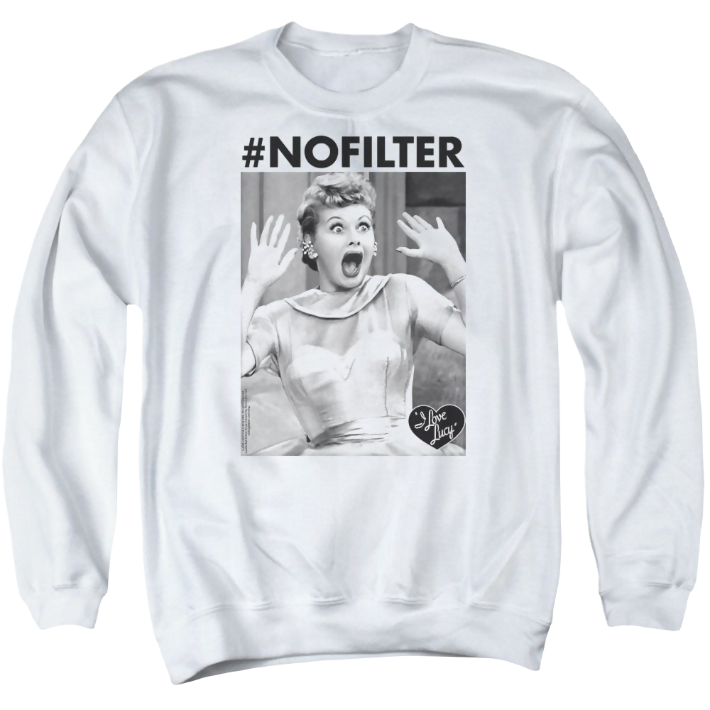 I Love Lucy No Filter - Men's Crewneck Sweatshirt