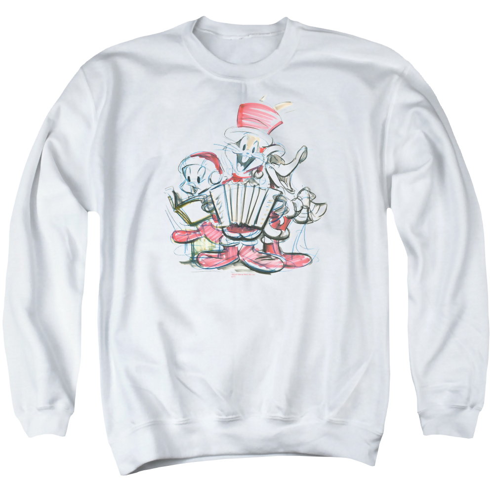 Looney Tunes Holiday Sketch Men's Crewneck Sweatshirt