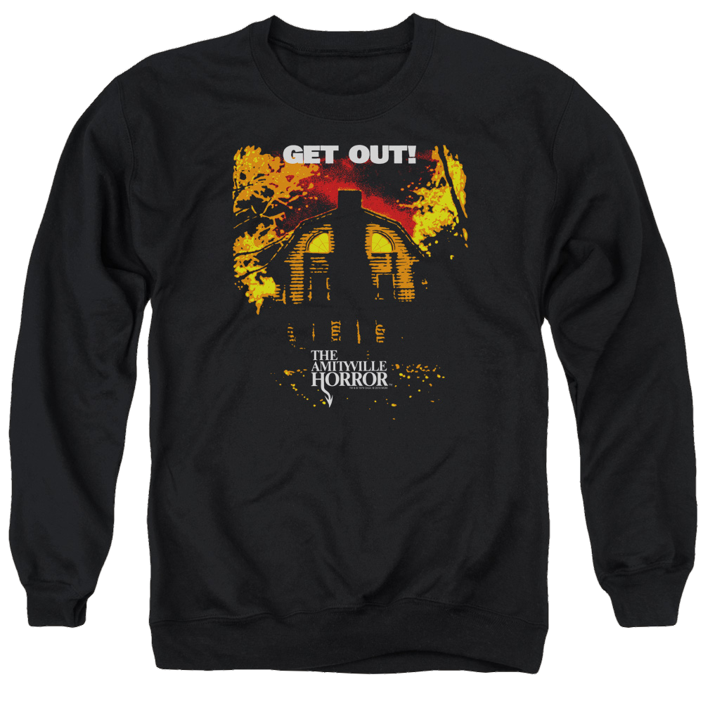 Amityville Horror Get Out - Men's Crewneck Sweatshirt