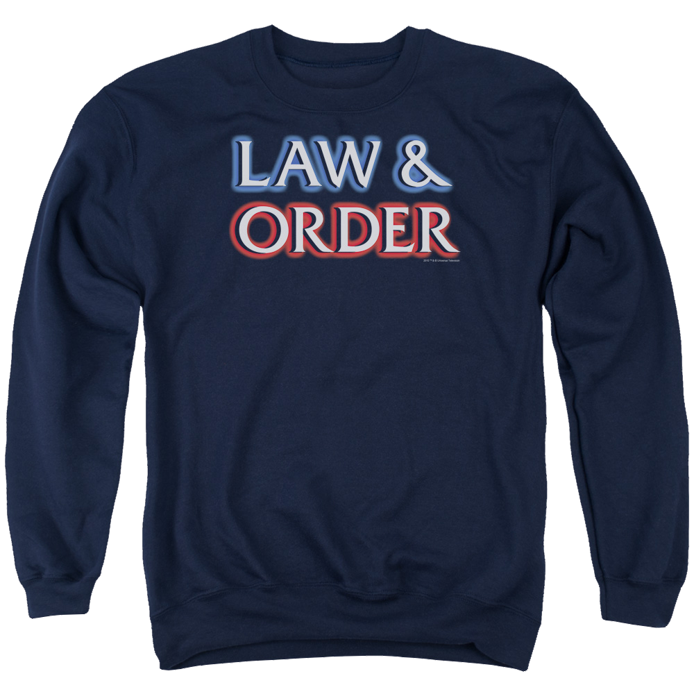 Law and Order Logo Men's Crewneck Sweatshirt