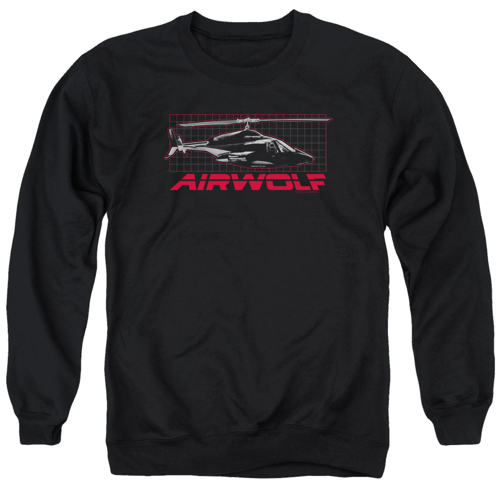 Airwolf Grid - Men's Crewneck Sweatshirt