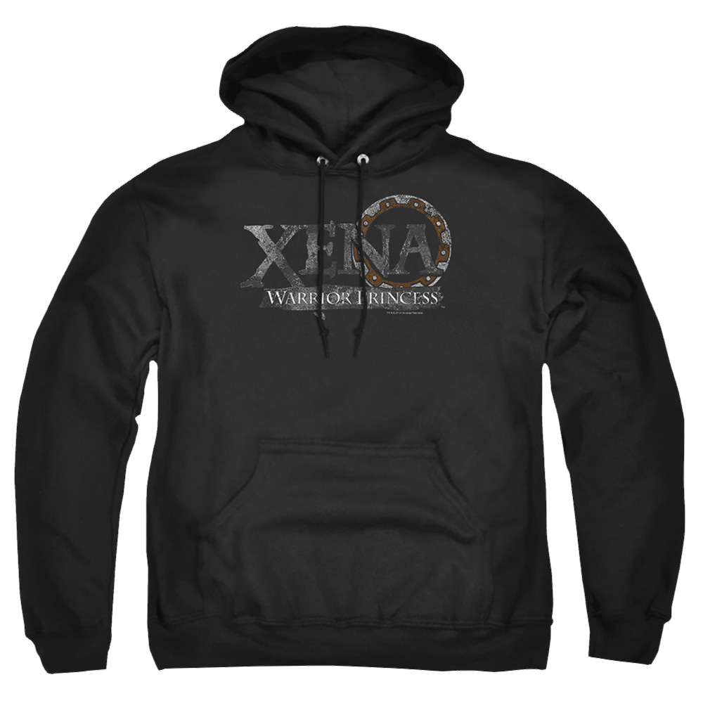 Xena Warrior Princess Battered Logo - Pullover Hoodie