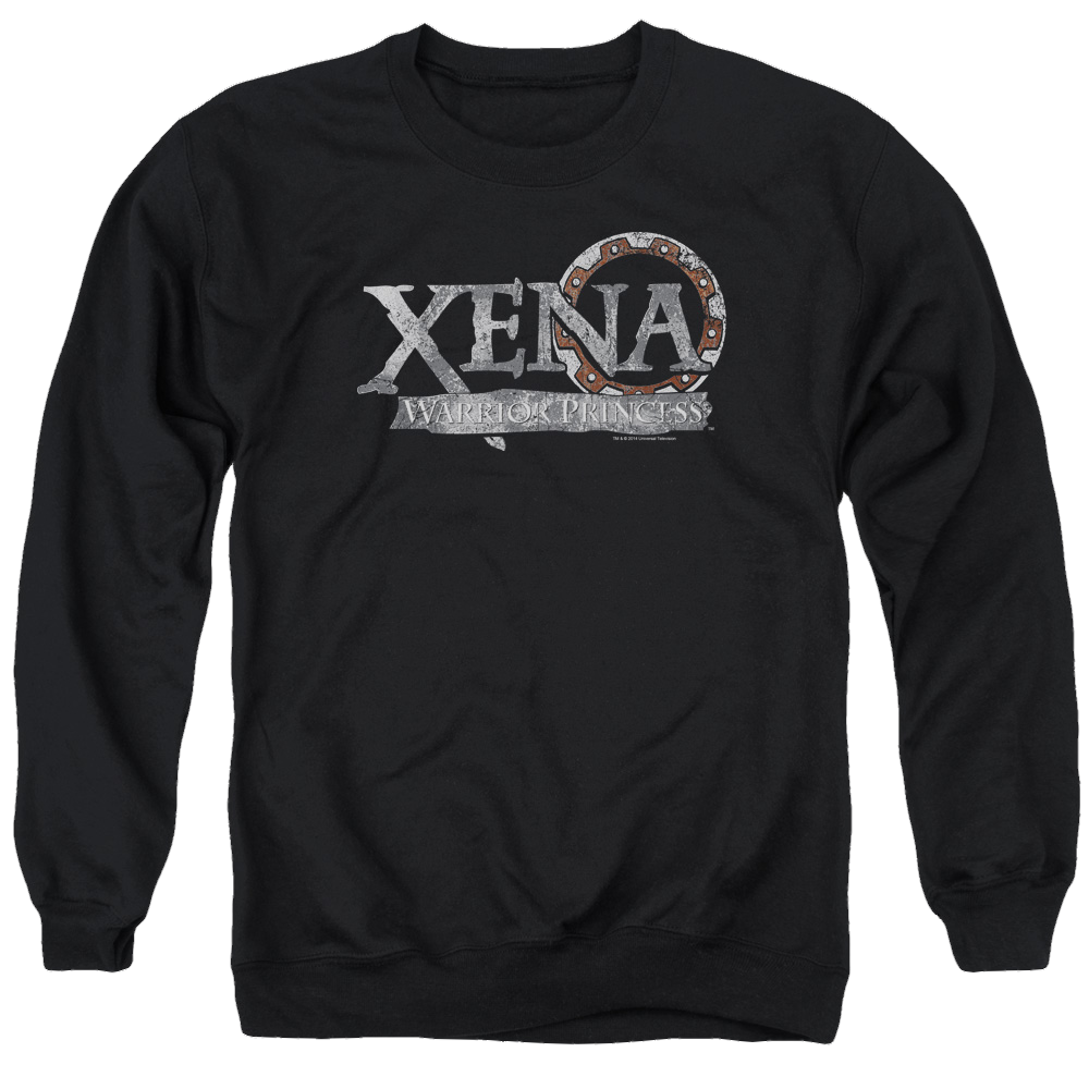 Xena Warrior Princess Battered Logo - Men's Crewneck Sweatshirt