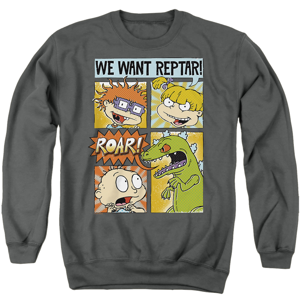 Rugrats We Want Reptar! Comic - Men's Crewneck Sweatshirt