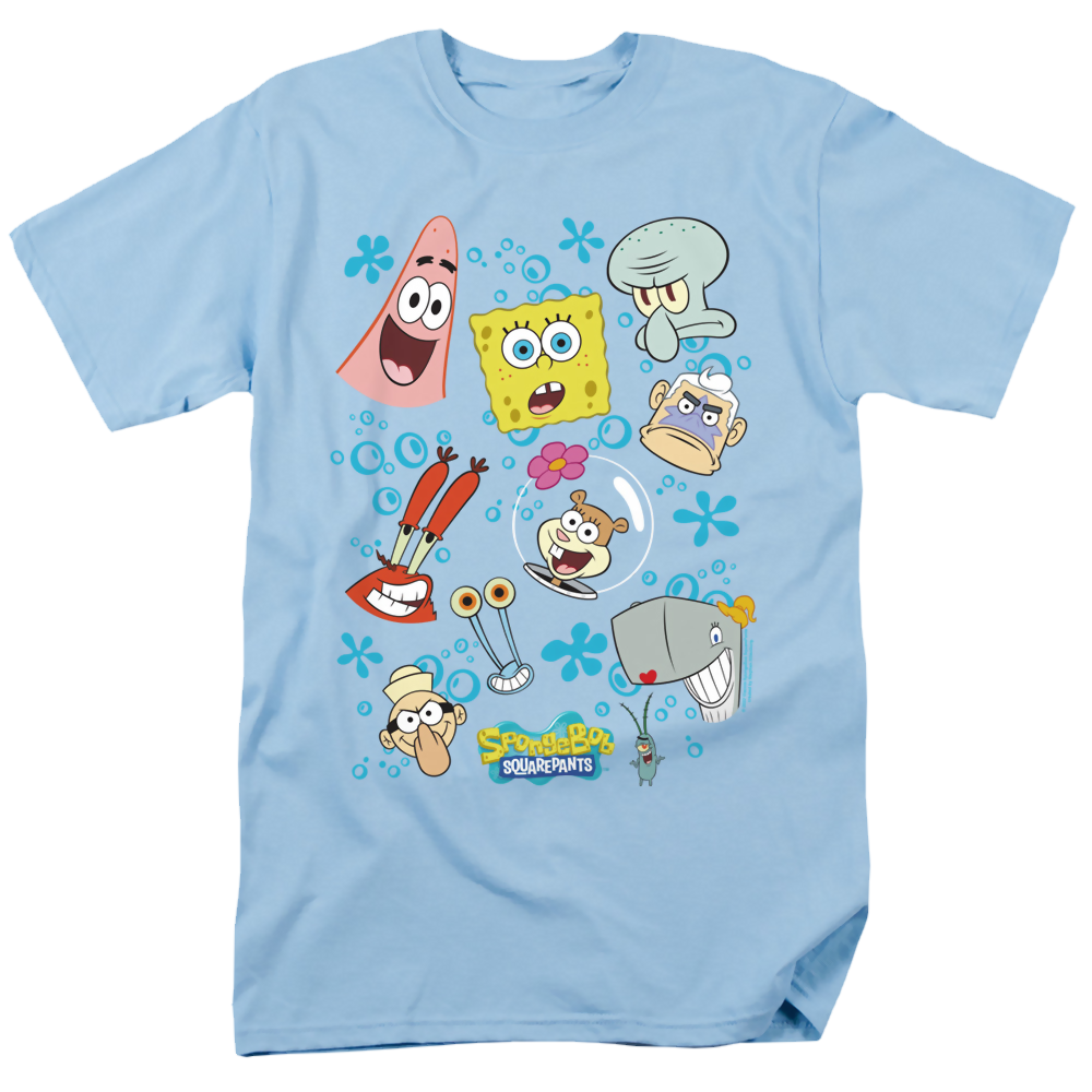 SpongeBob SquarePants Character Faces - Men's Regular Fit T-Shirt