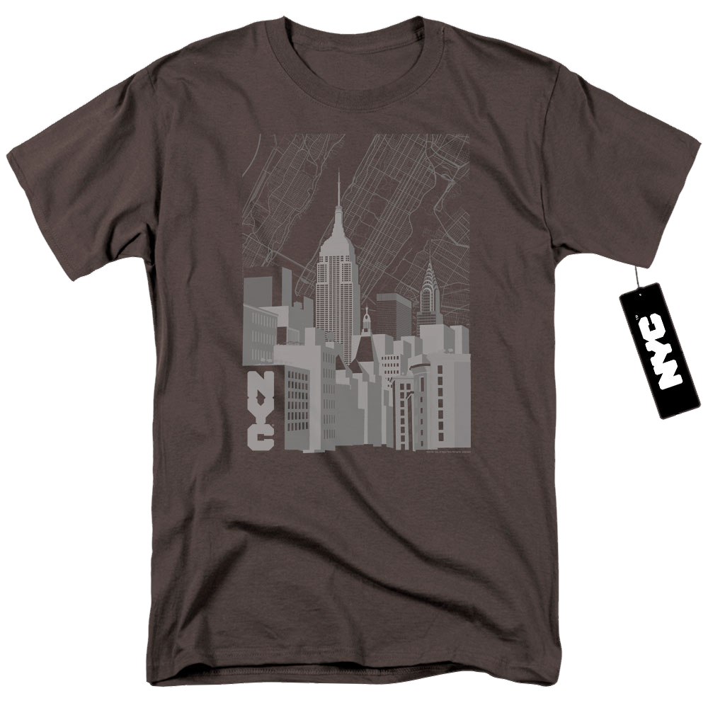 Nyc Manhattan Monochrome - Men's Regular Fit T-Shirt