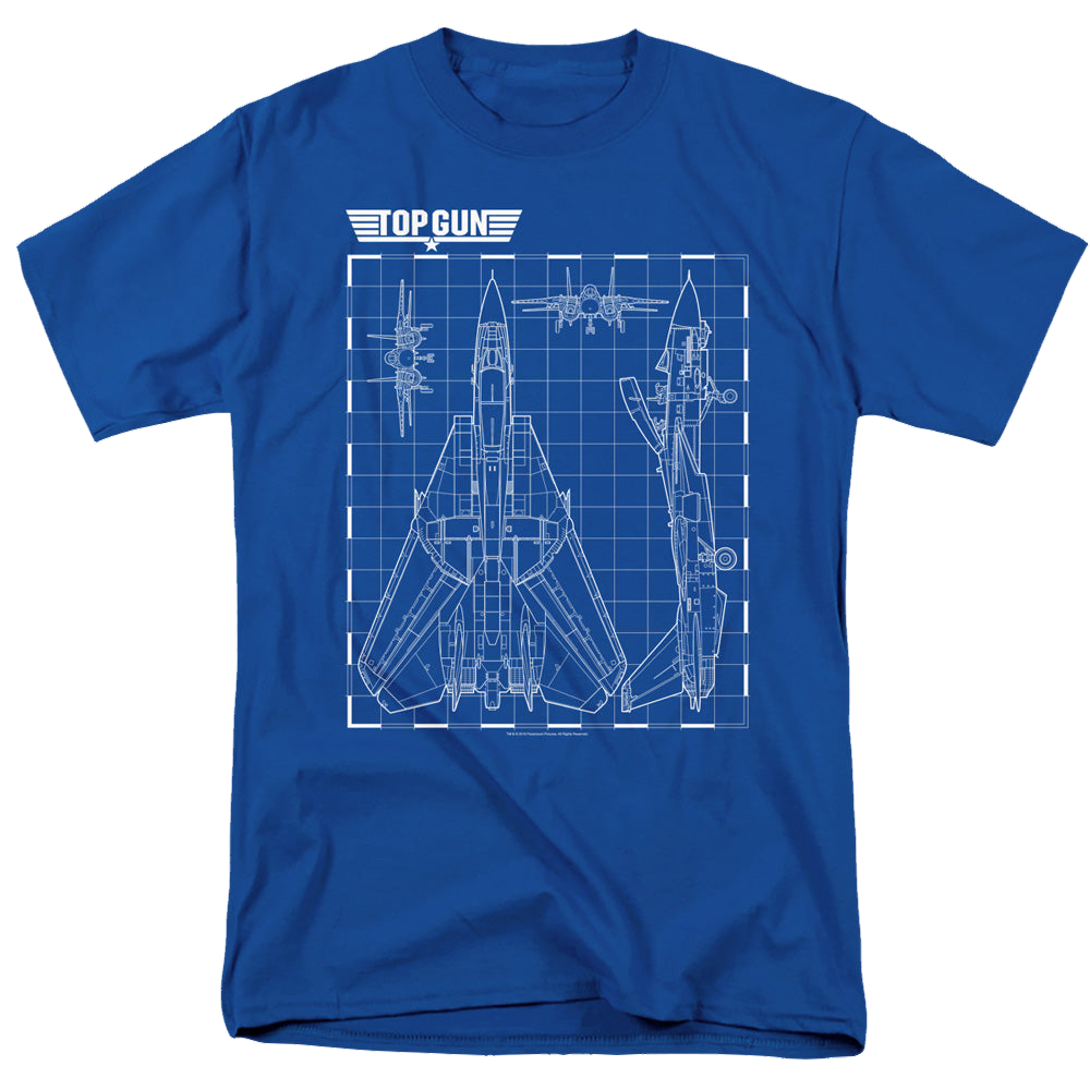 Top Gun Schematic - Men's Regular Fit T-Shirt