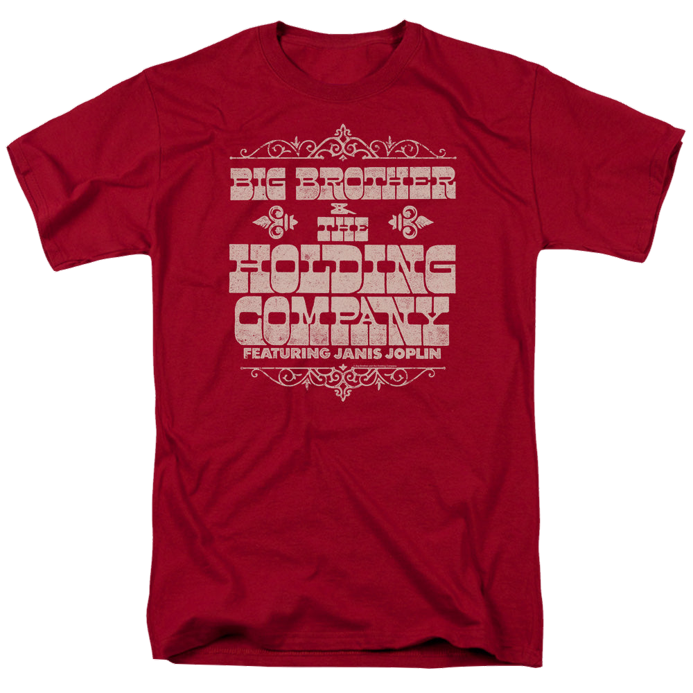 Big Brother and the Holding Company Big Brother And The Holding Company Fat Bottom Text - Men's Regular Fit T-Shirt