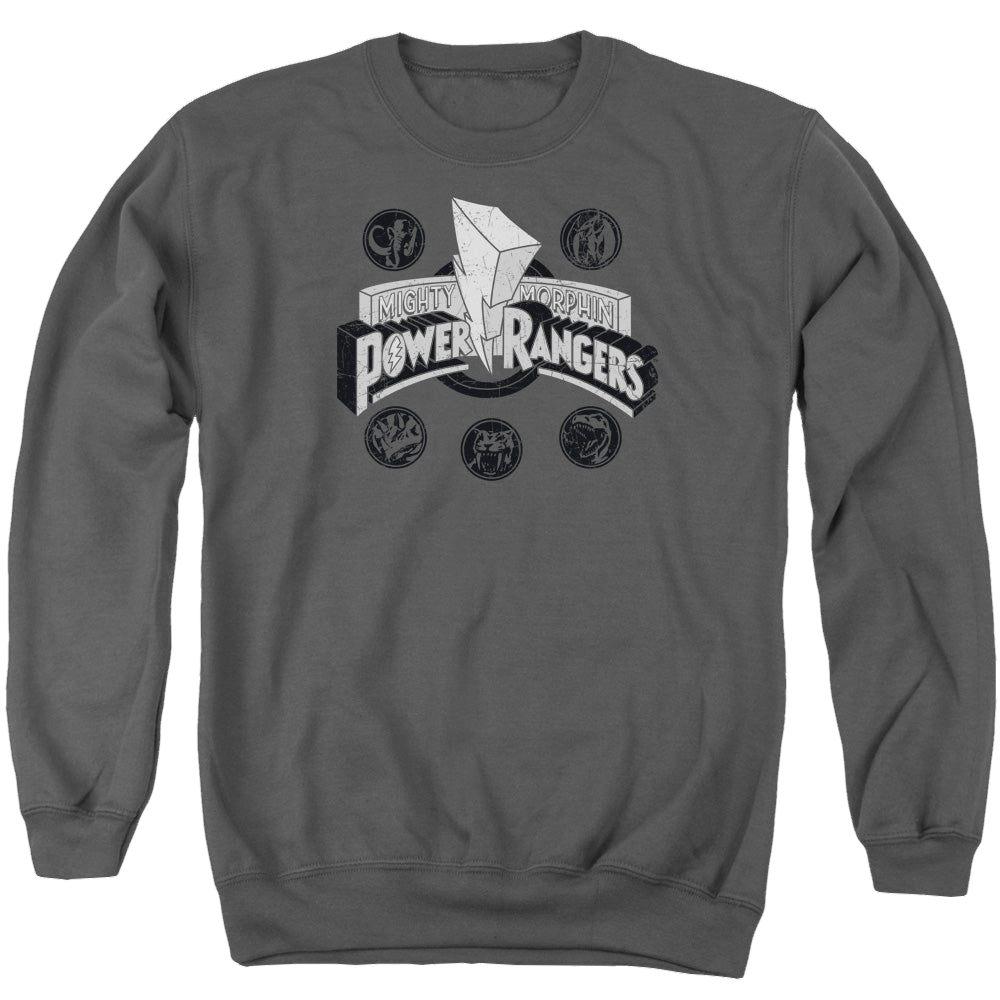 Mighty Morphin Power Rangers Power Coins - Men's Crewneck Sweatshirt